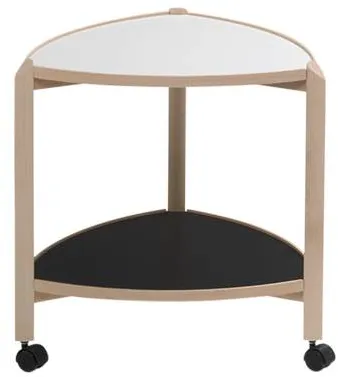 Thomsen Furniture Visit rullbord - bok/melamin - bok natur - 55x50x50 cm