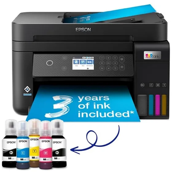 Epson EcoTank ET-3850 All in One Bläckskrivare Multifunktion - Färg - Bläck