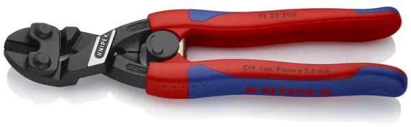 Knipex KNIPEX CoBolt® Kompakt bultsax svart atramenterad, med smala flerkomponentshandtag 200 mm