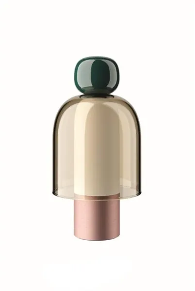 Lodes Easy Peasy Bärbar Lampa Grön/Honey/Roséguld