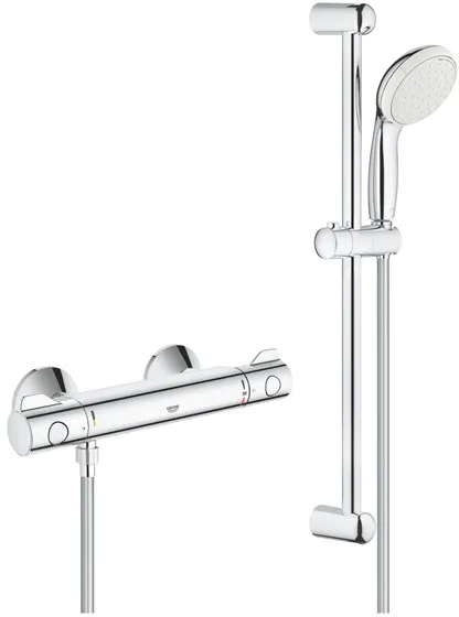 Grohe Tempesta II duschset, inklusive Grohtherm 800 termostatblandare, krom