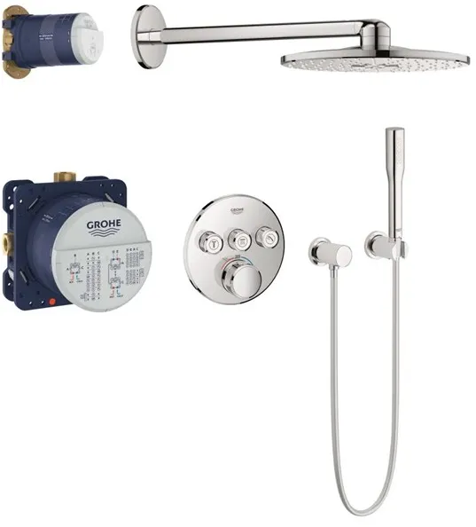 Grohe Grohtherm SmartControl duschset Rainshower SmartActive 310, krom