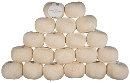 Infinity Hearts Rose 8/4 Garnpaket Unicolor 172 Natur - 20 st - Infinity Hearts Rose 8/4 Garnpaket Unicolor 172 Natur - 20 st