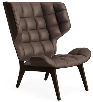 NORR11 Mammoth-fåtölj Mörk Rökt Ek/Mörkbrun 21001