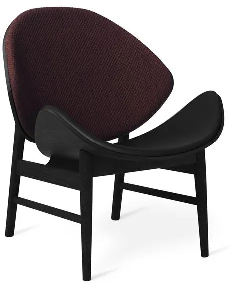 Warm Nordic The Orange fåtölj med sits och ryggstöd Mosaic 682/Svart ek