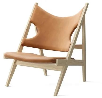 Audo Knitting Fåtölj Ek Naturlig/Dunes Konjak