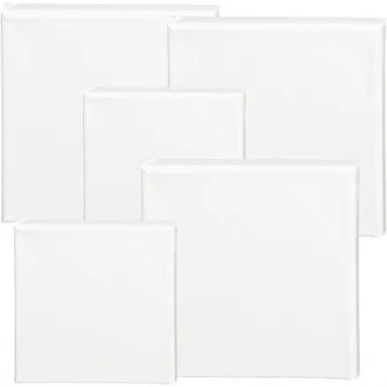 ArtistLine duk, vit, storlek 15x15+20x20 cm, D: 1,6 cm, 360 g, 40 st