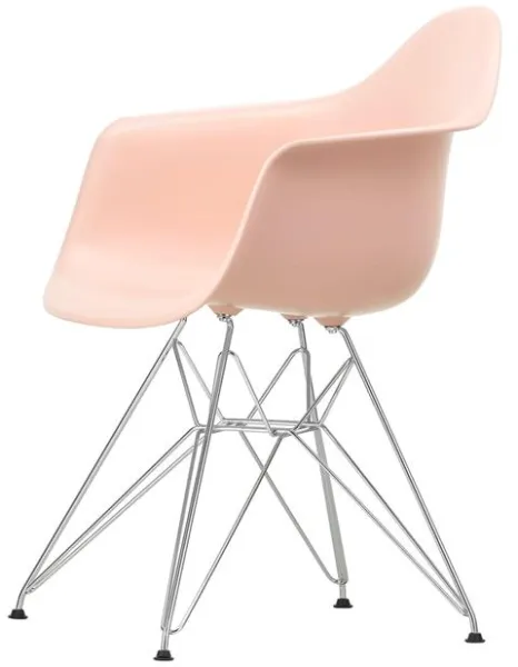 Vitra Eames Plastic DAR Matstol RE Pale Rose/Krom