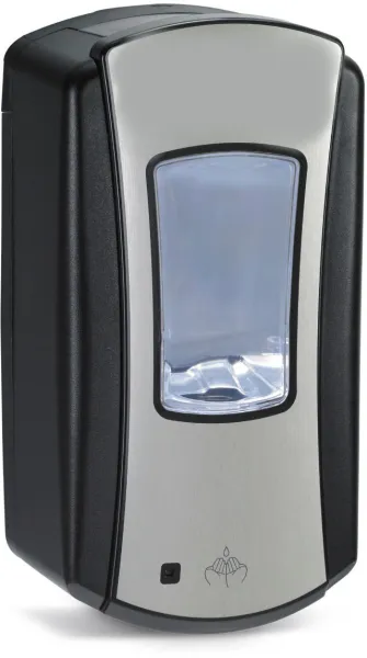 Utgått: Pristine tvåldispenser med sensor, LTX, svart/krom, 1200 ml