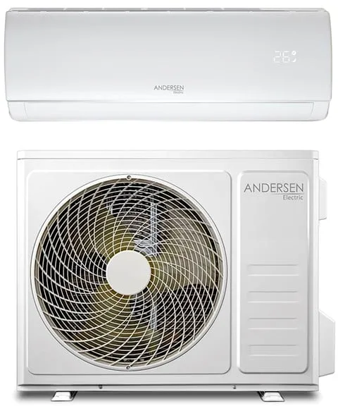 Andersen Electric AE 18000 luft-luft värmepump med WiFi, 6 kW, 5–135 m², vit